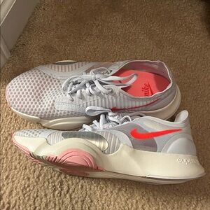 Nike SUPERREP White and PINK Athletic Shoes